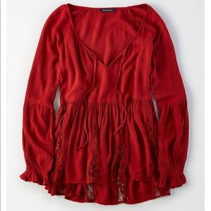 American Eagle BOHO Peasant top